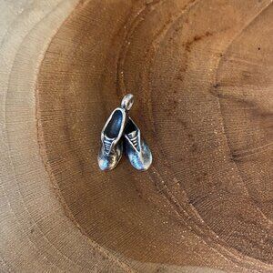 RETIRED James Avery Dance Shoes Charm, Sterling Silver